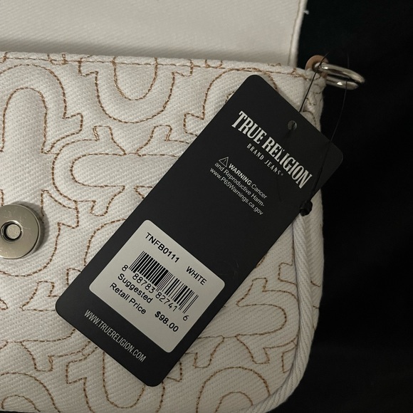 True Religion White Crossbody Bag - Picture 6 of 6